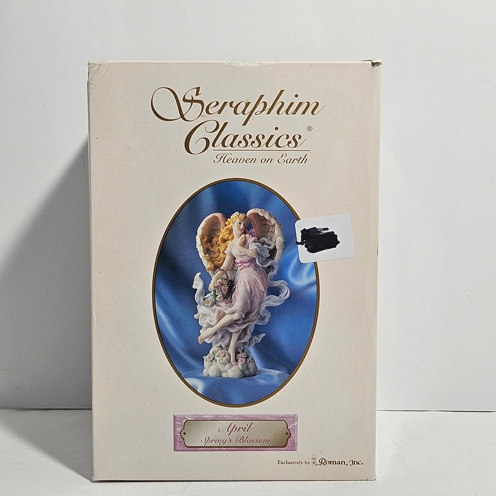 Seraphim Classics April Spring's Blossom Angel Figurine 81517 Roman Inc Box COA